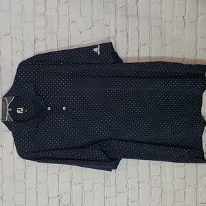 Navy White Size XL FootJoy Golf Polo Diamond Accented Mens Embroidered Club Logo
